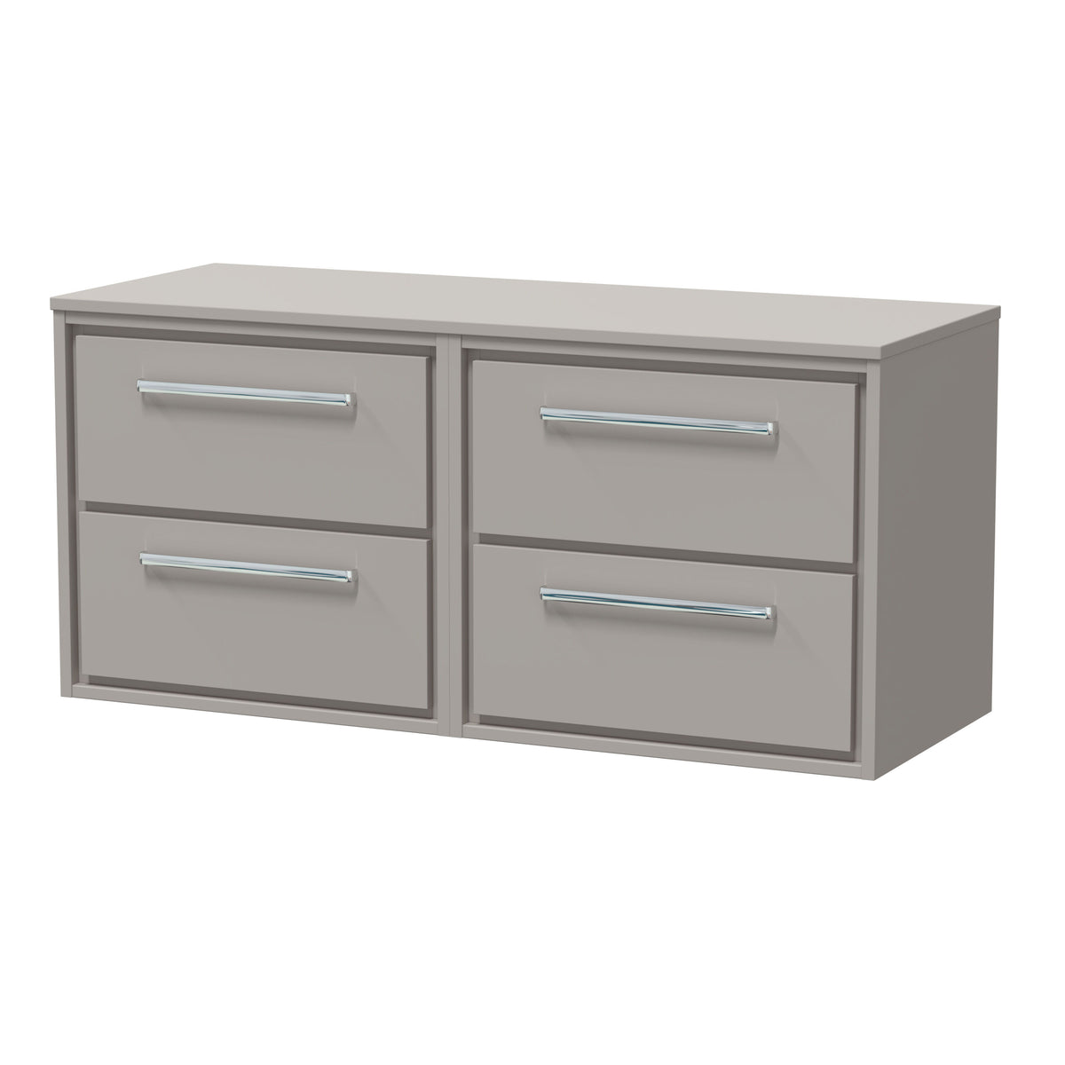 Hudson Reed Lille 1200mm 4 Drawer Wall Hung Vanity Unit With Co-ordinating Worktop