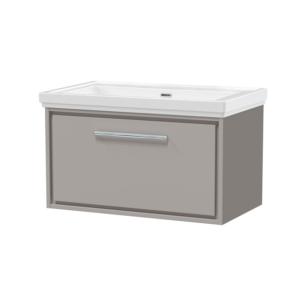 Hudson Reed Lille 800mm 1 Drawer Wall Hung Vanity Unit With Fireclay Basin