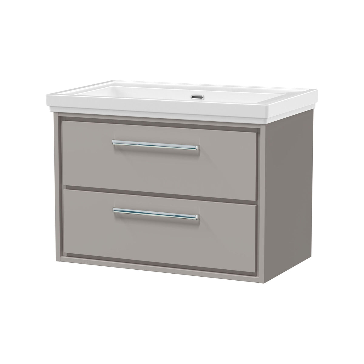 Hudson Reed Lille 800mm 2 Drawer Wall Hung Vanity Unit With Fireclay Basin