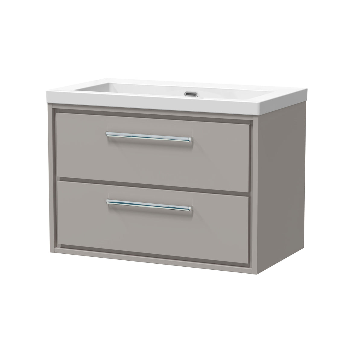 Hudson Reed Lille 800mm 2 Drawer Wall Hung Vanity Unit With Fireclay Basin