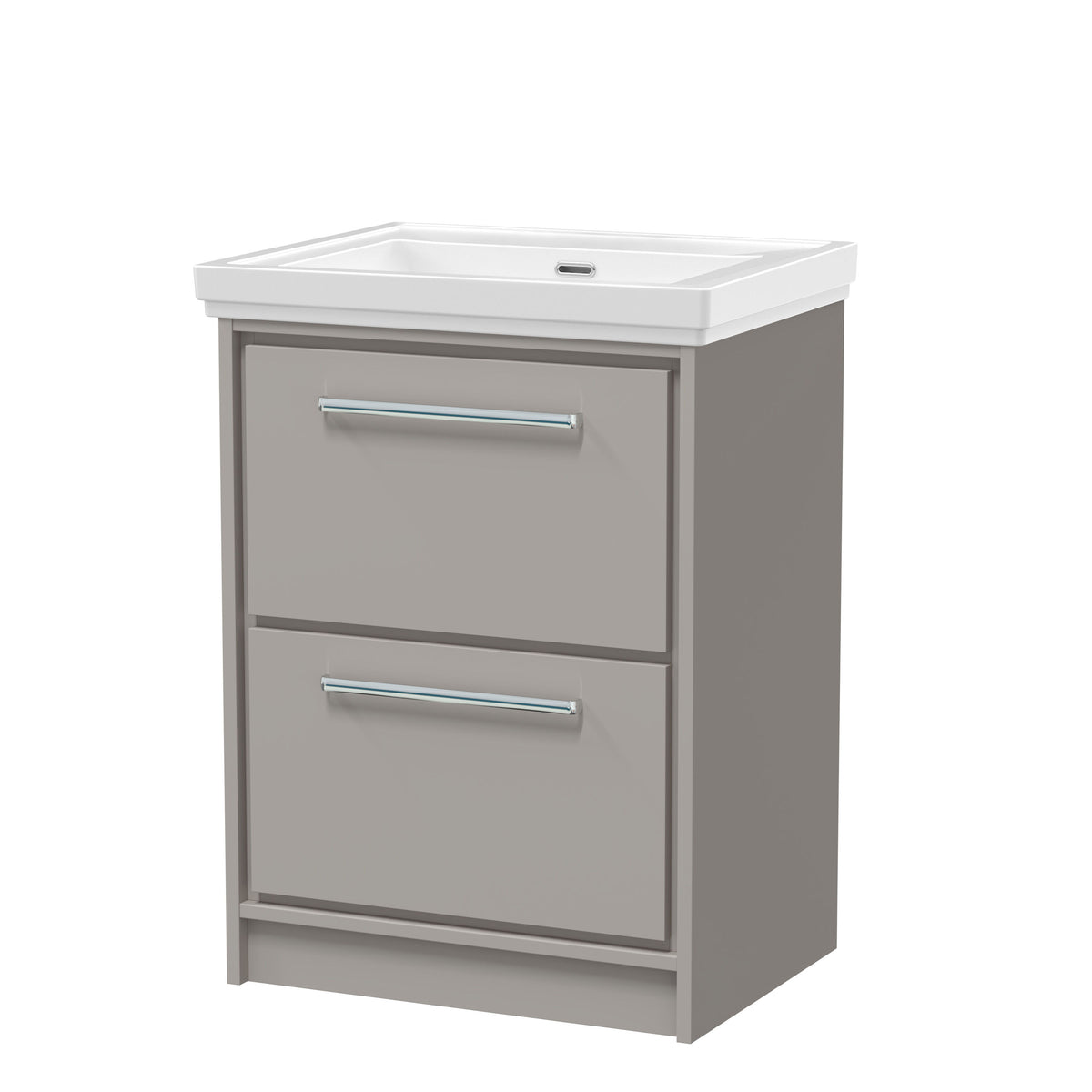 Hudson Reed Lille 600mm 2 Drawer Floor Standing Vanity Unit With Fireclay Basin