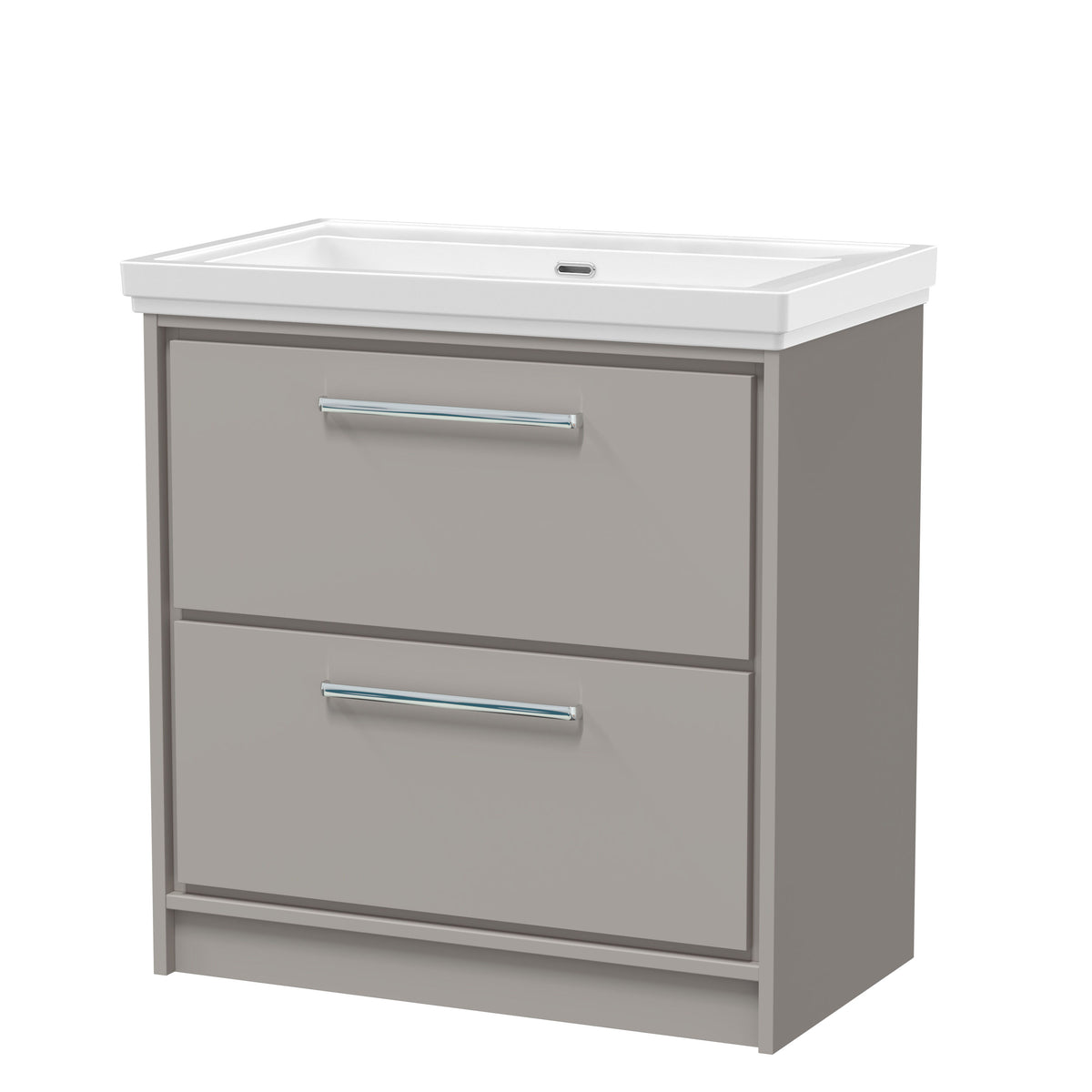 Hudson Reed Lille 800mm 2 Drawer Floor Standing Vanity Unit With Fireclay Basin
