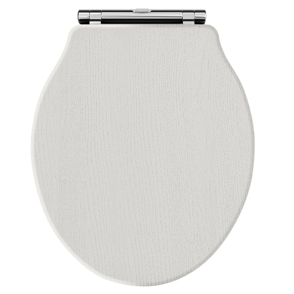 Old London Chancery Round Soft Close Traditional Toilet Seat With Top Fix Hinge