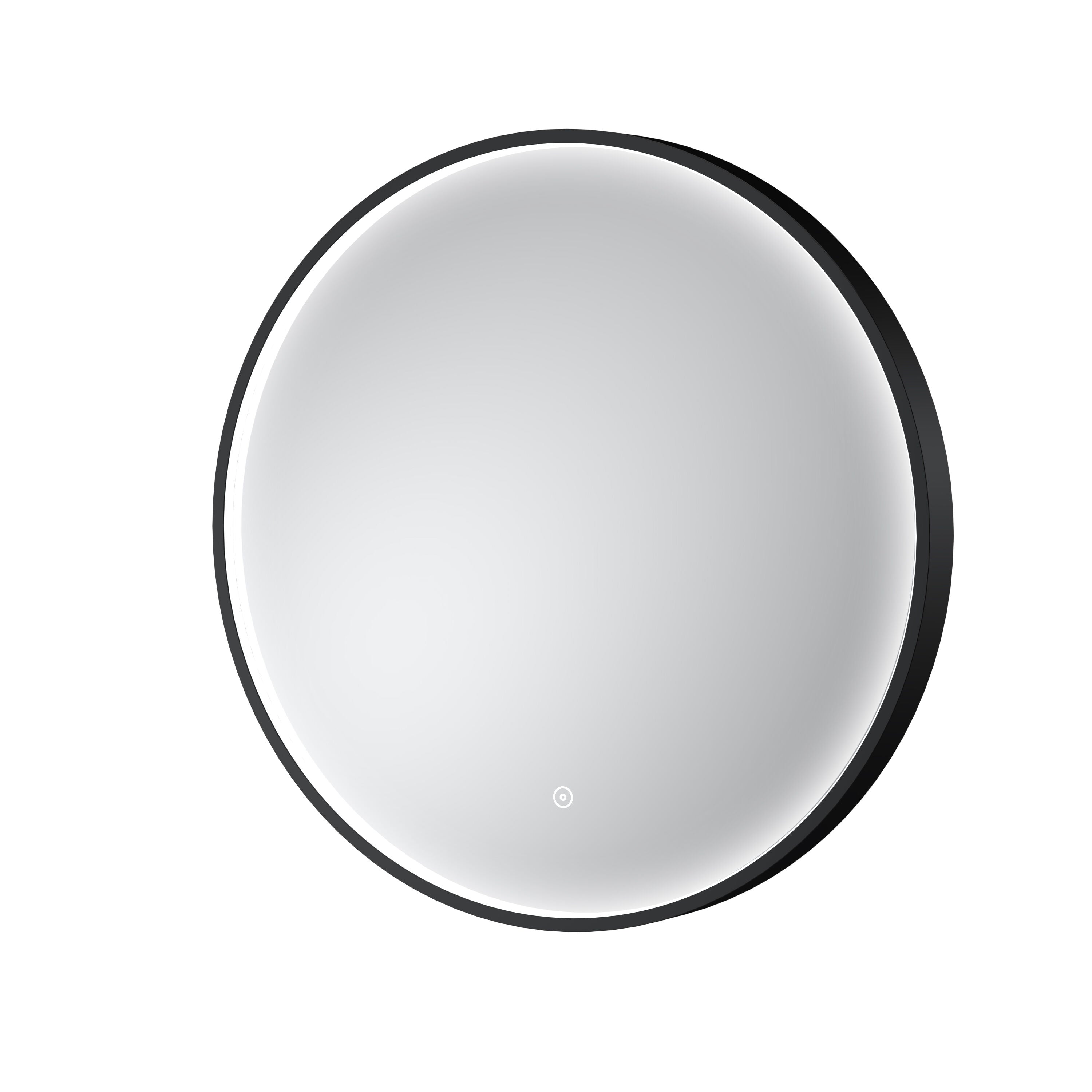 Mensa 600 x 600mm Black Inset Frame LED Mirror