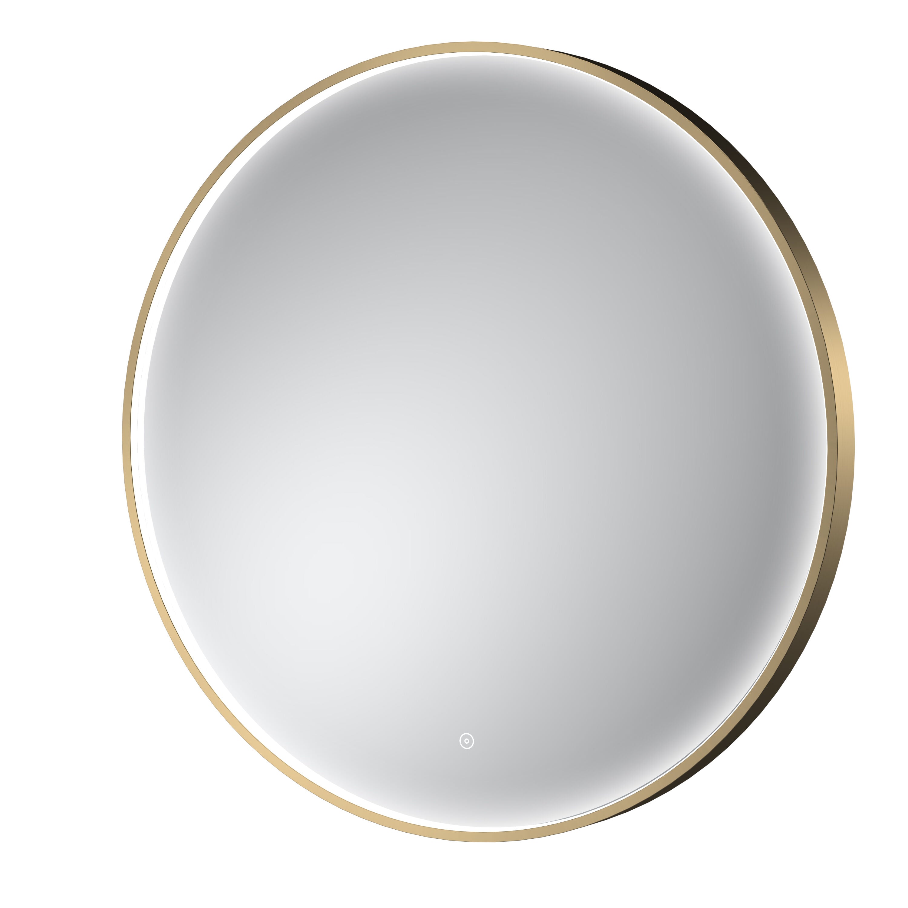 Mensa 800 x 800mm Brushed Brass Inset Frame LED Mirror