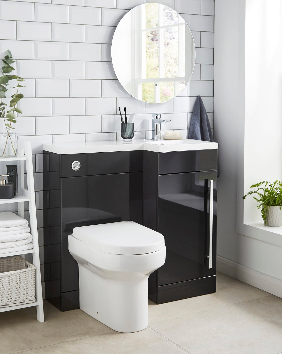 Matrix 900mm Basin Unit Storm Grey Gloss - MAT900BU-G