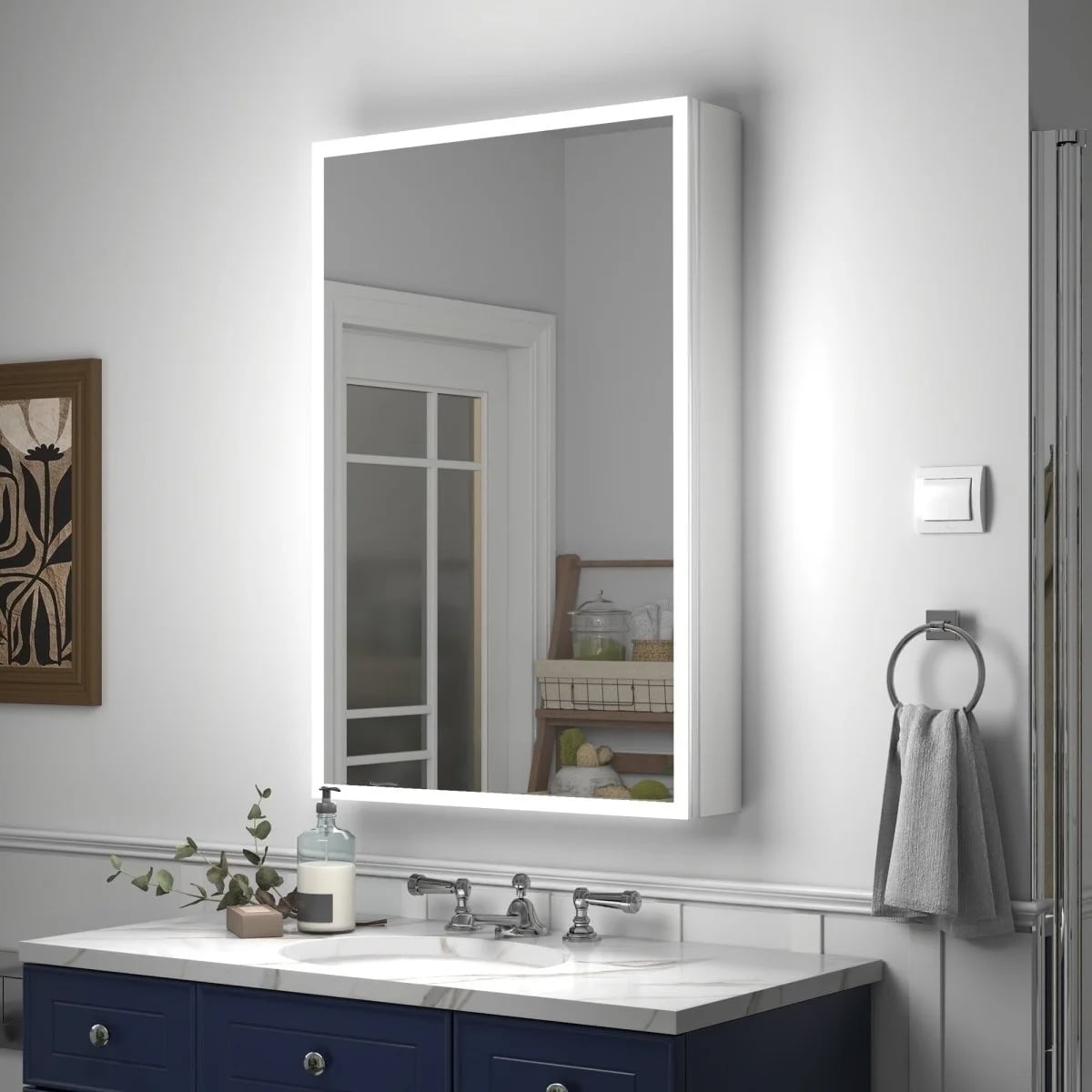 Echo 500x700mm Mirror Cabinet - MIR107 - MIR107 2