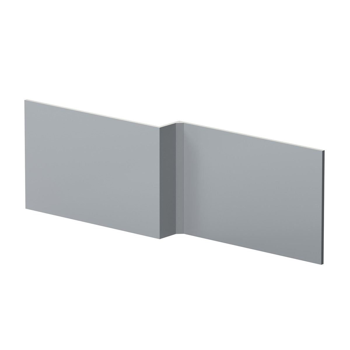 Nuie Urban 1700mm L-Shape Square MDF Matt Shower Bath Front Panel