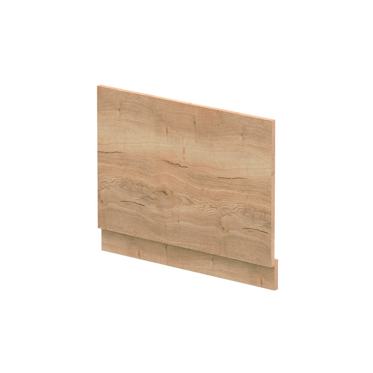 Nuie 750mm MFC Woodgrain End Bath Panel With Plinth