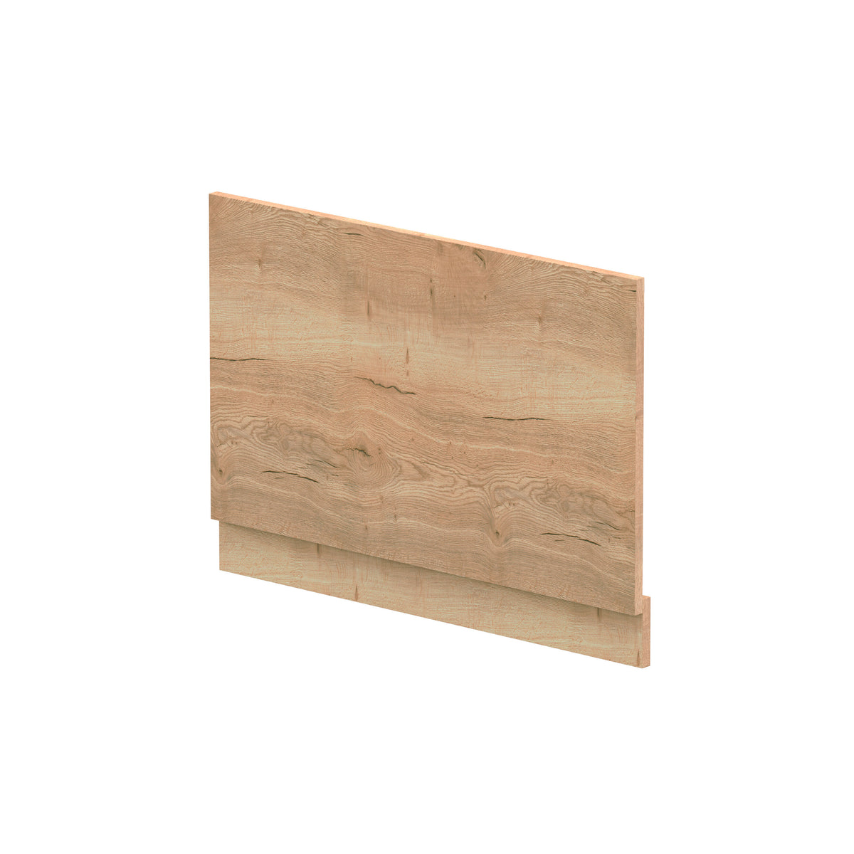 Nuie 800mm MFC Woodgrain End Bath Panel With Plinth