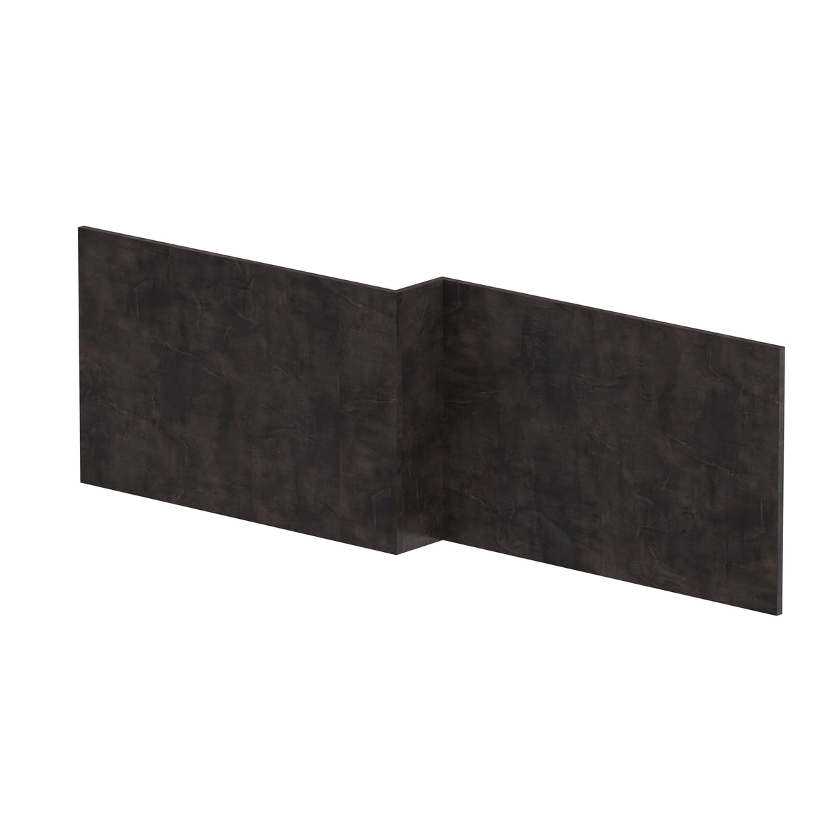 Nuie Havana 1700mm L-Shaped MFC Shower Bath Panel With Plinth