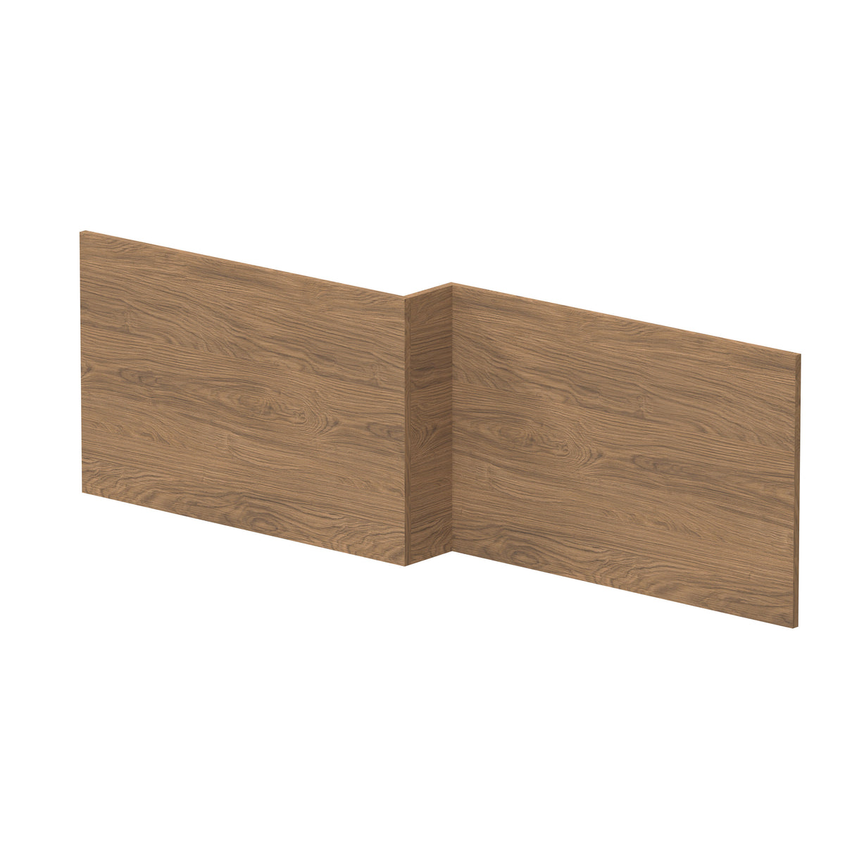 Hudson Reed 1698x163mm Square MFC Woodgrain Shower Bath Panel