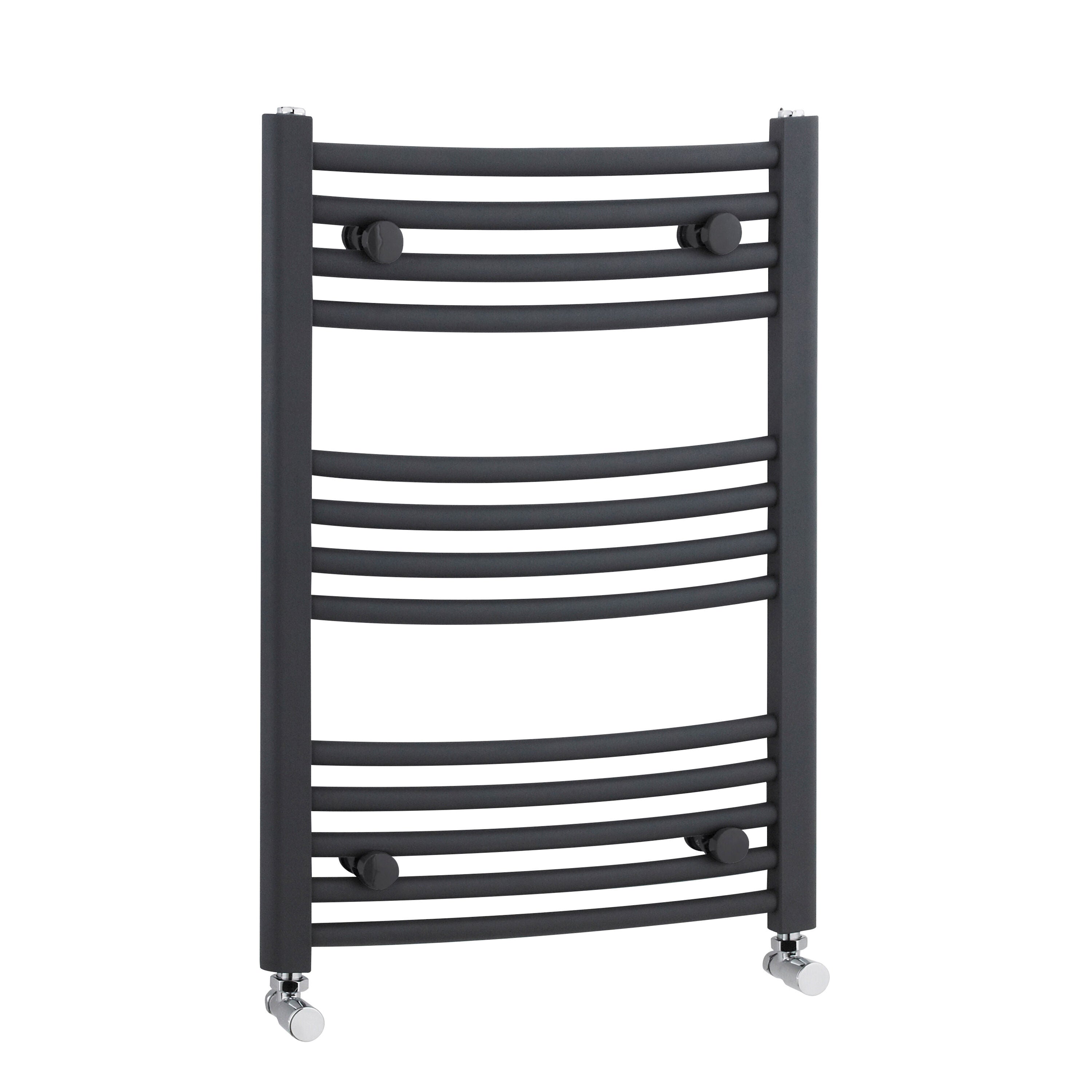 nuie Anthracite 700mm x 500mm Vertical Curved Ladder Rail