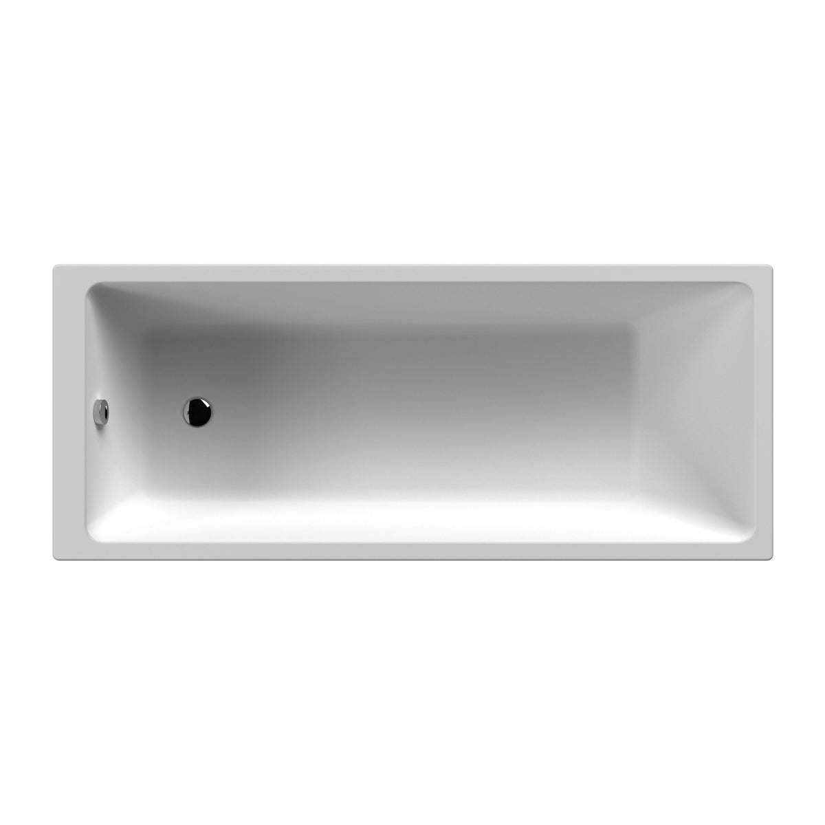 Nuie Thin Edge 1800mm x 800mm Square Single Ended Bath With Legs
