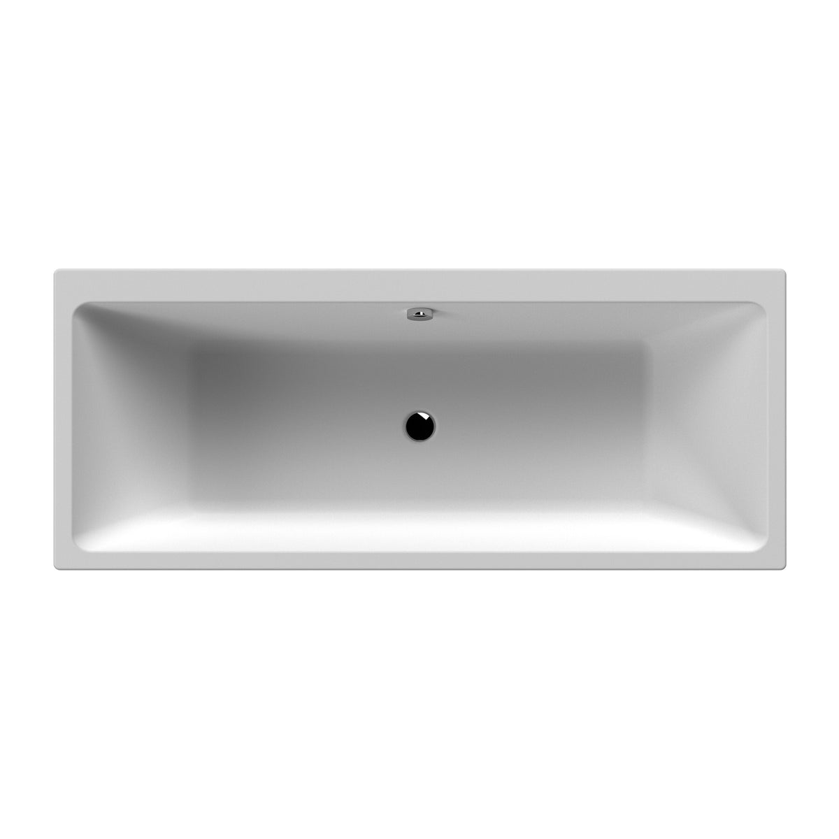 Nuie Thin Edge 1800mm x 800mm Square Double Ended Bath With Legs