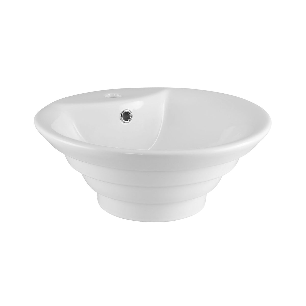 Nuie 1 Tap Hole 460mm Ceramic Round Vessel Basin