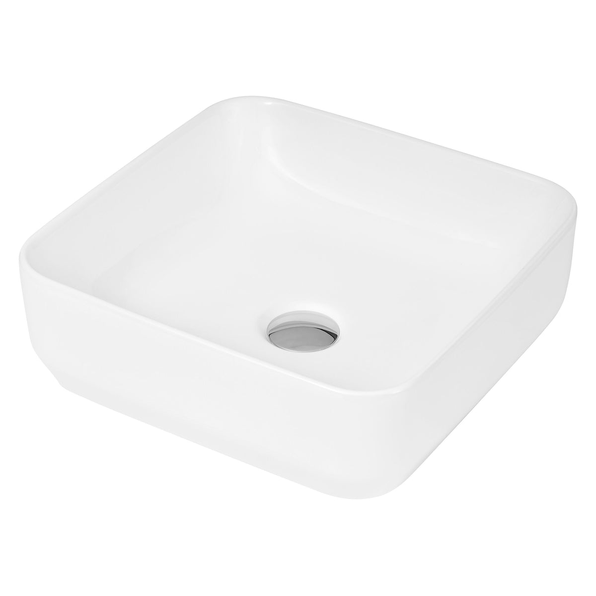 Nuie 365mm Ceramic Square Vessel Basin