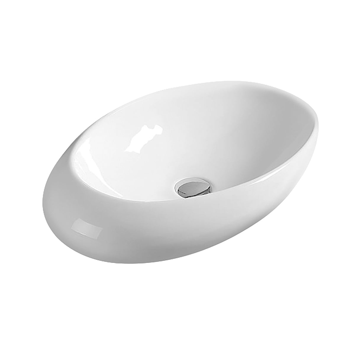 Nuie 490mm Ceramic Oval Vessel Basin