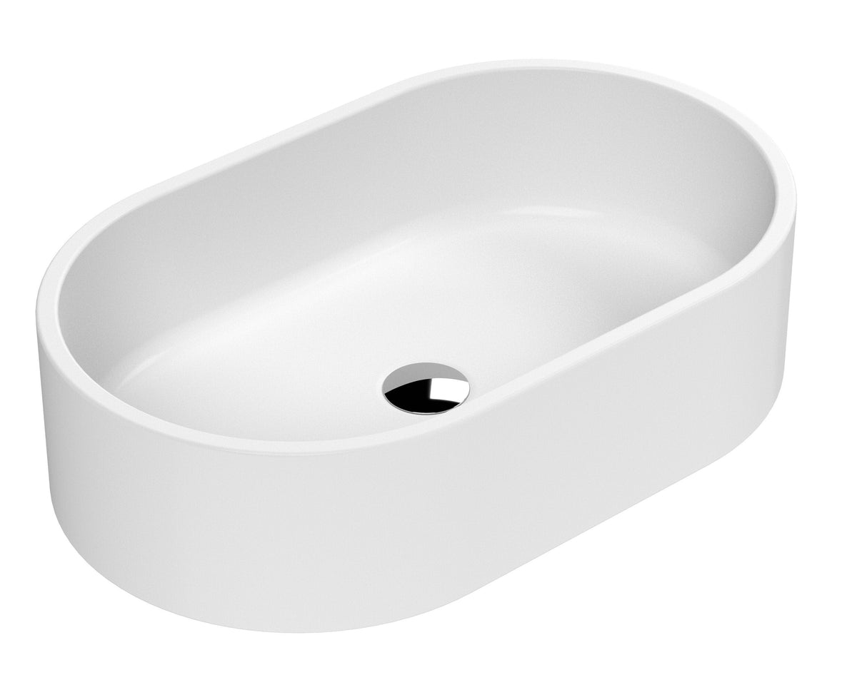 Nuie 565mm Ceramic Oval Vessel Basin