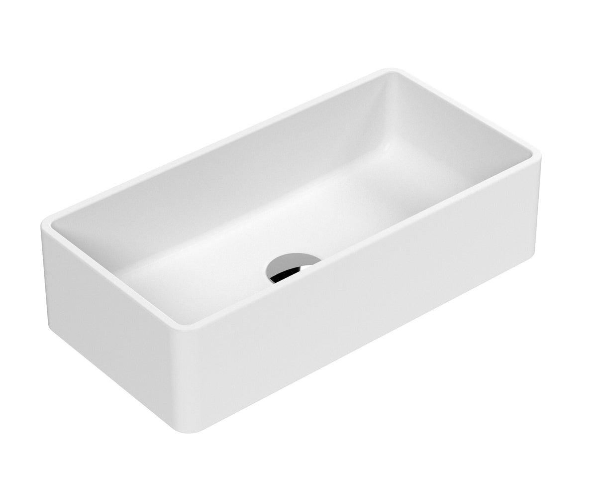 Hudson Reed 465mm Ceramic Rectangular Vessel Basin