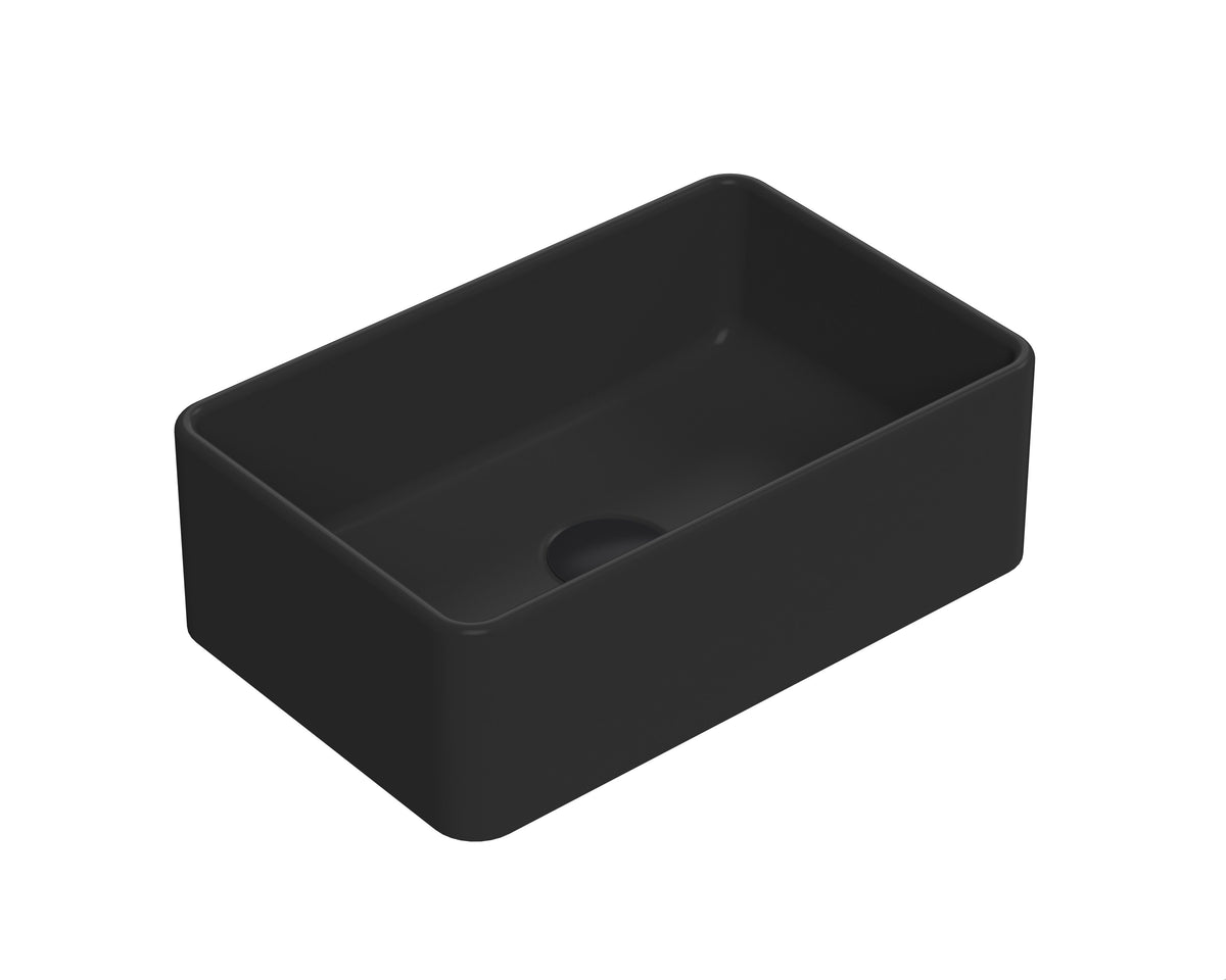 Nuie 365mm Ceramic Rectangular Vessel Basin