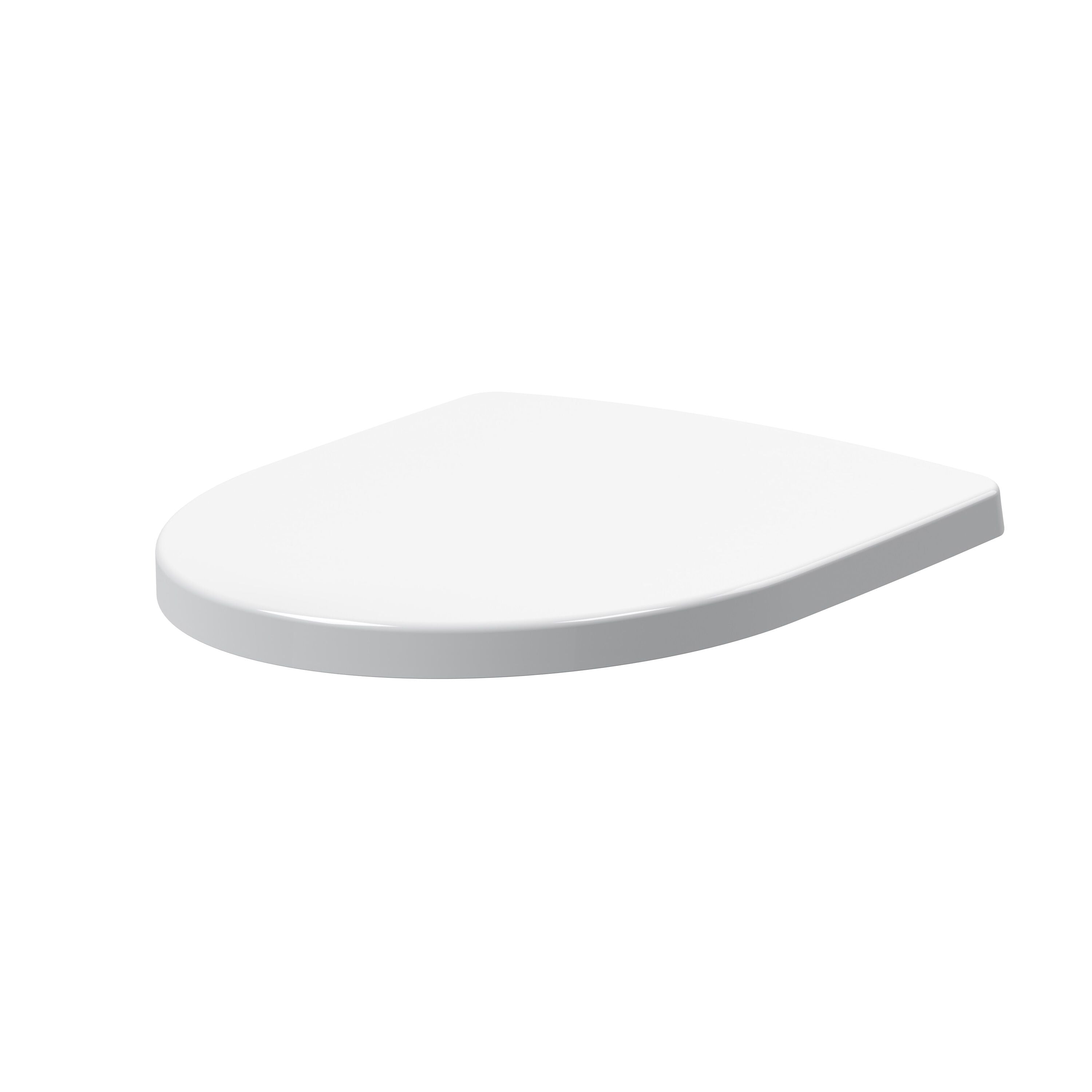nuie White Round Soft Close Toilet Seat With Top Fix Hinge (Compatible Freya)