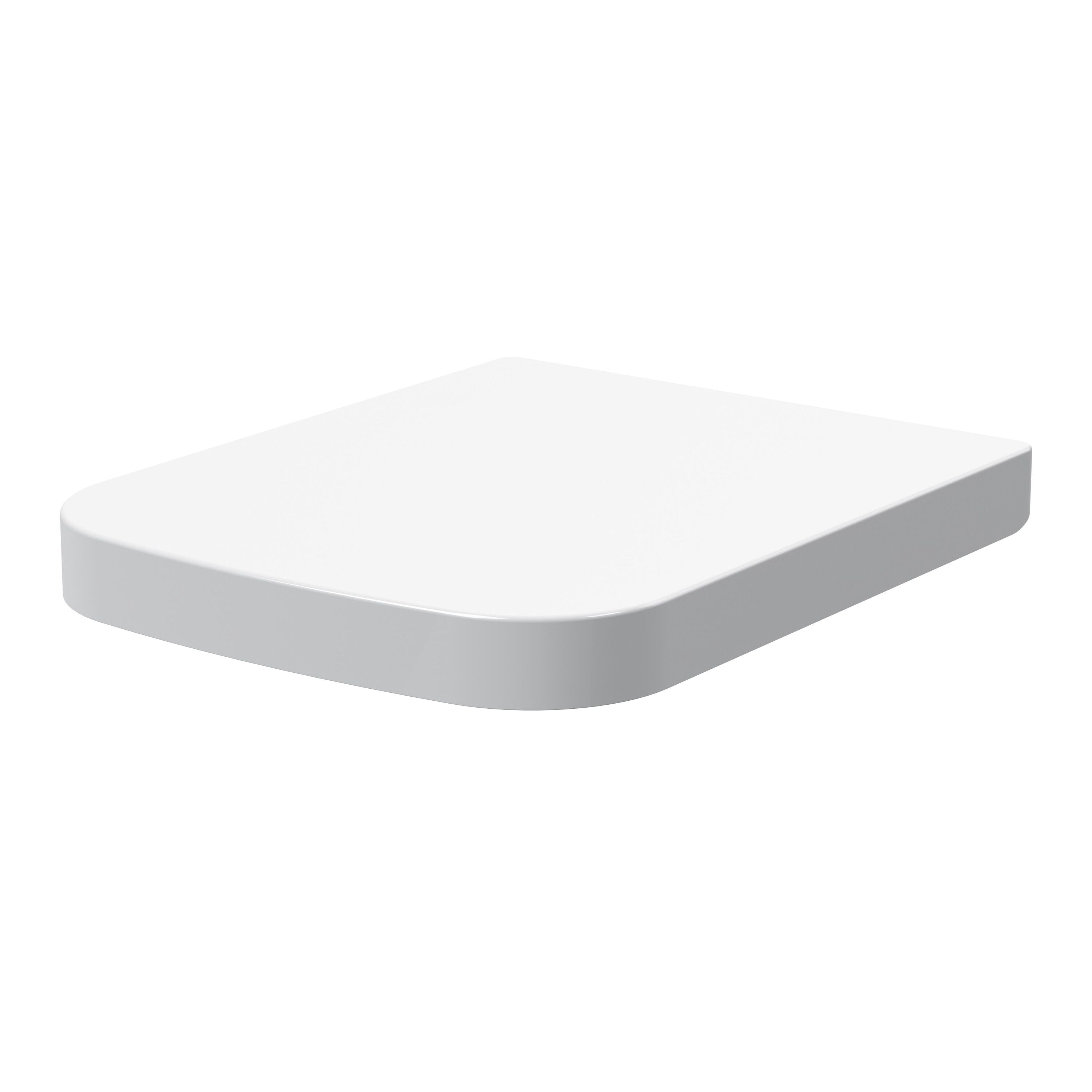 nuie White Square Soft Close Toilet Seat With Quick Release Hinge (Compatible Ava)