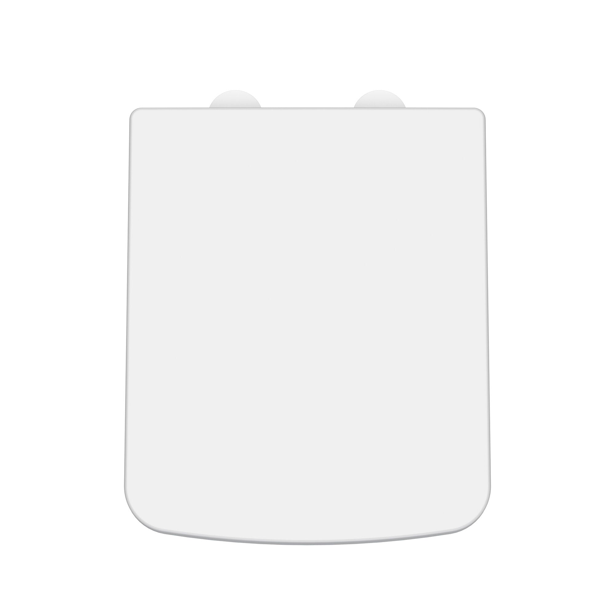 Gloss White Square Soft Close Toilet Seat With Top Fix Hinge