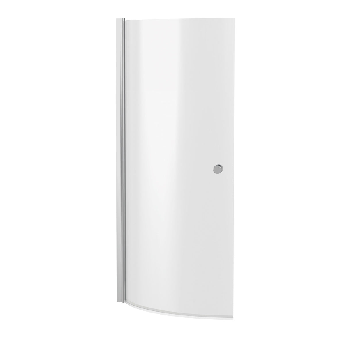 Nuie 700mm Curved Bath Screen With Knob