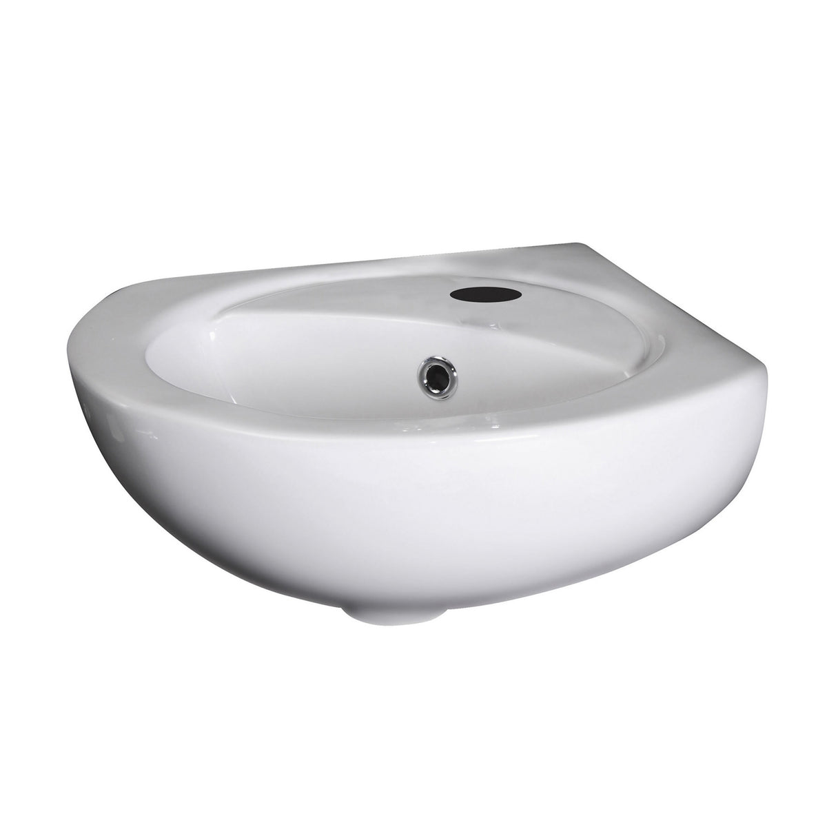 Nuie Melbourne 1 Tap Hole 450mm Wall Hung Ceramic Corner Basin