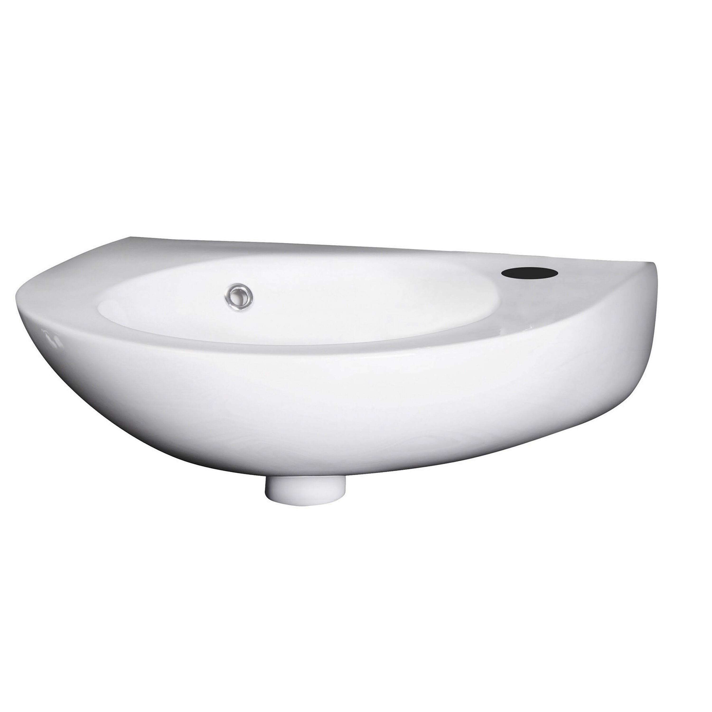 nuie Melbourne 1 Tap Hole 350mm Wall Hung Ceramic Basin