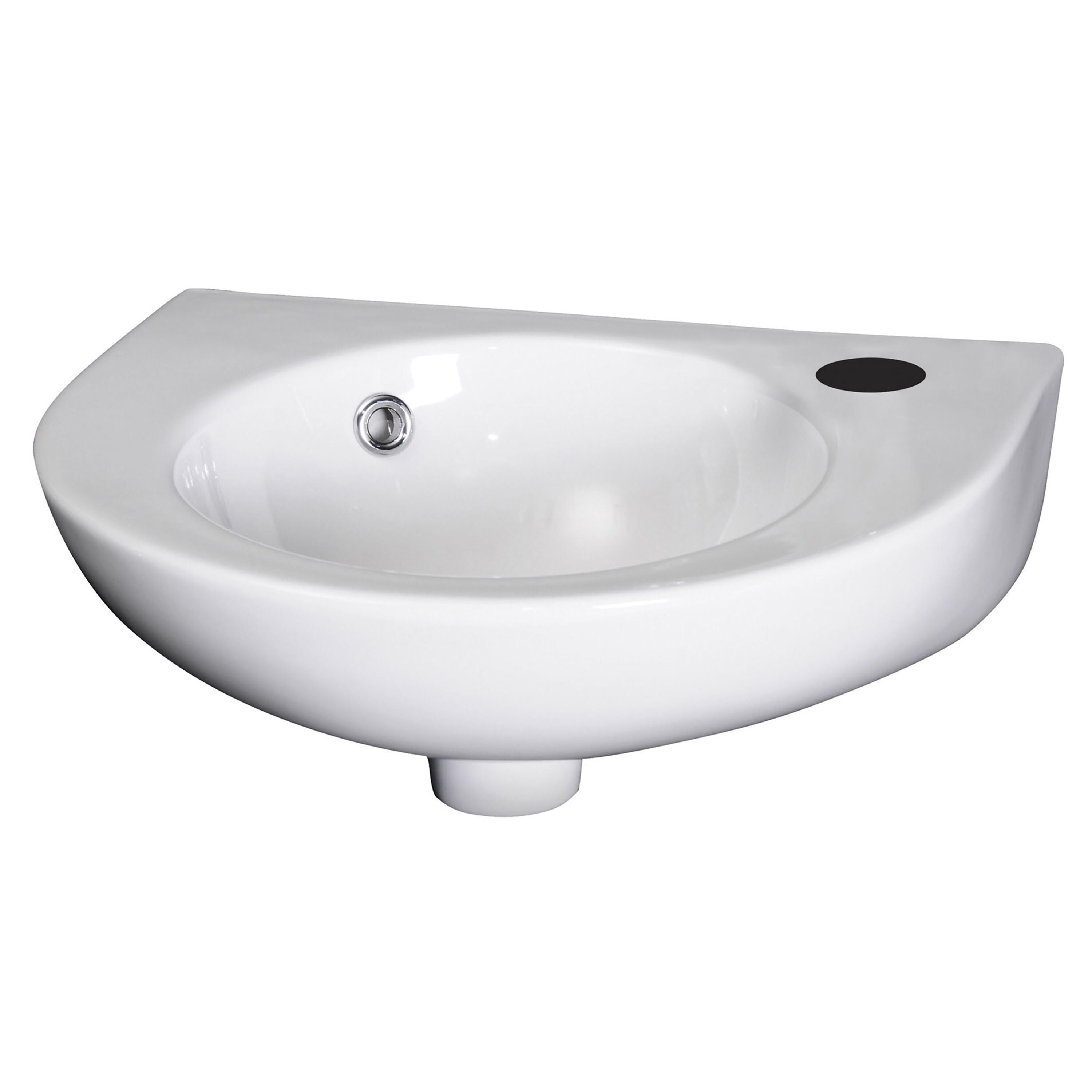 nuie Melbourne 1 Tap Hole 450mm Wall Hung Ceramic Basin