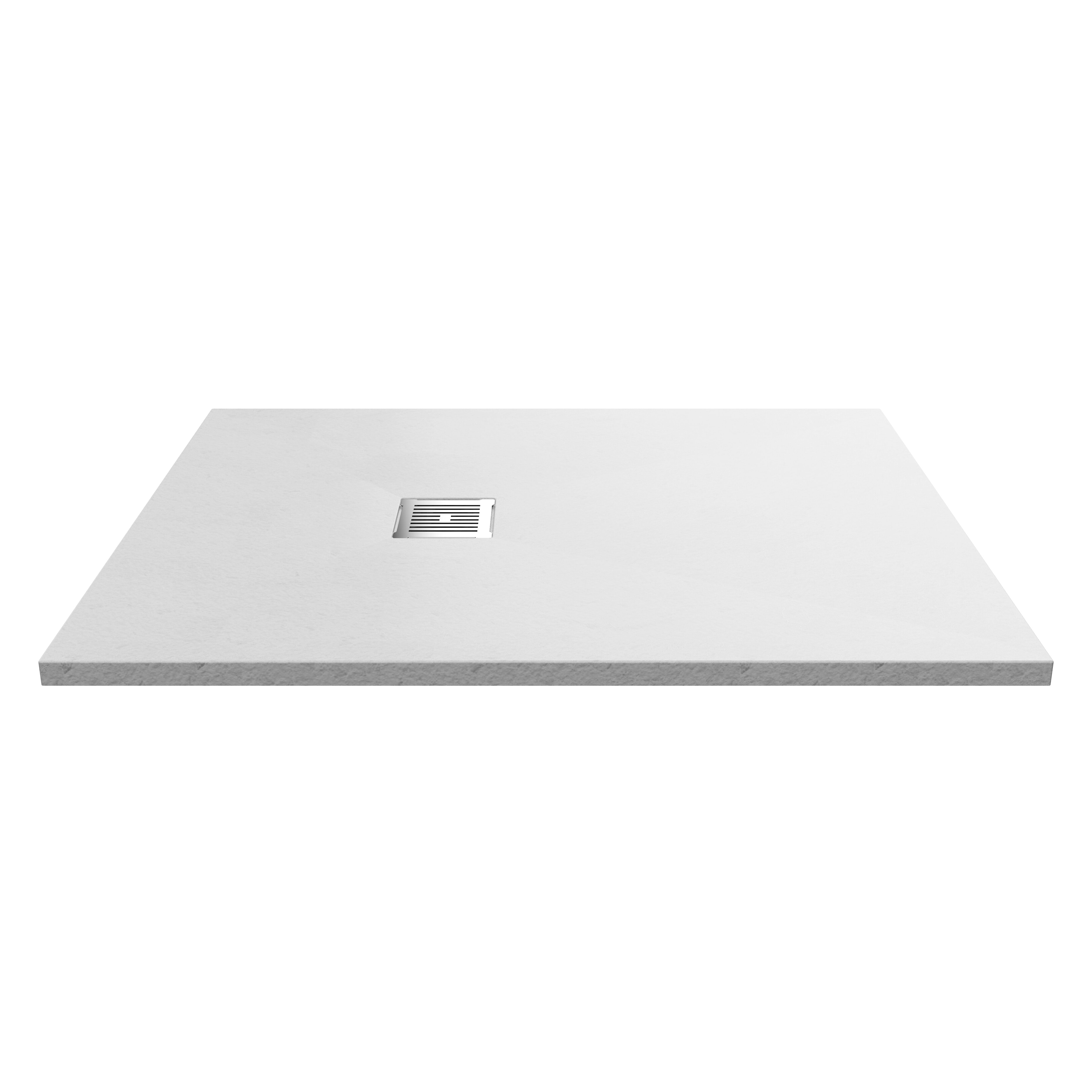 1200 x 900mm White Slate Slimline Rectangular Shower Tray