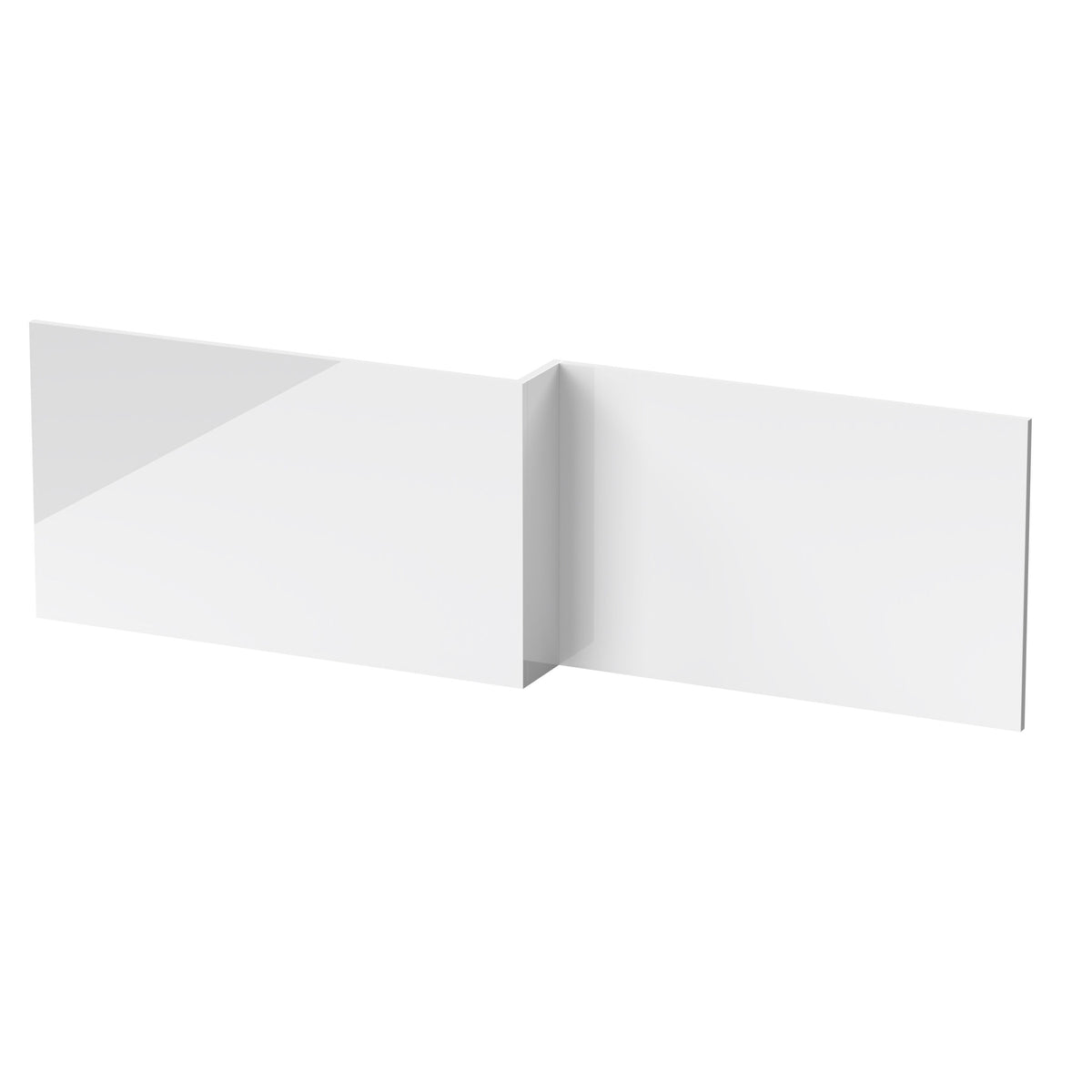 Nuie 1700mm Square PVC Shower Bath Side Panel Waterproof