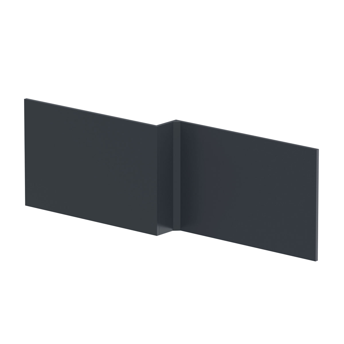 Hudson Reed 1700mm L-Shape Square Satin MDF Matt Shower Bath Front Panel