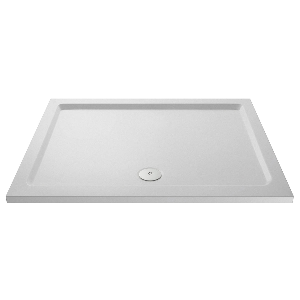 Nuie 1500 x 760mm White Slip Resistant Slimline Rectangular Shower Tray