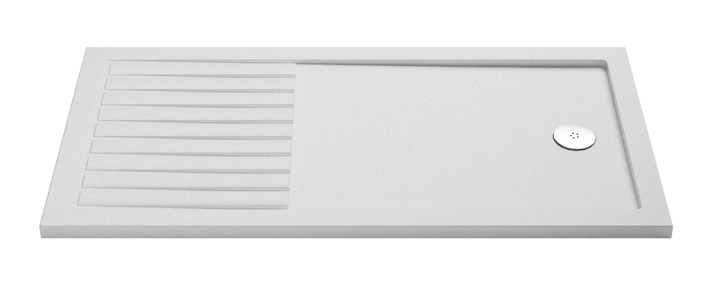 1700 x 800mm White Slip Resistant Rectangular Shower Tray