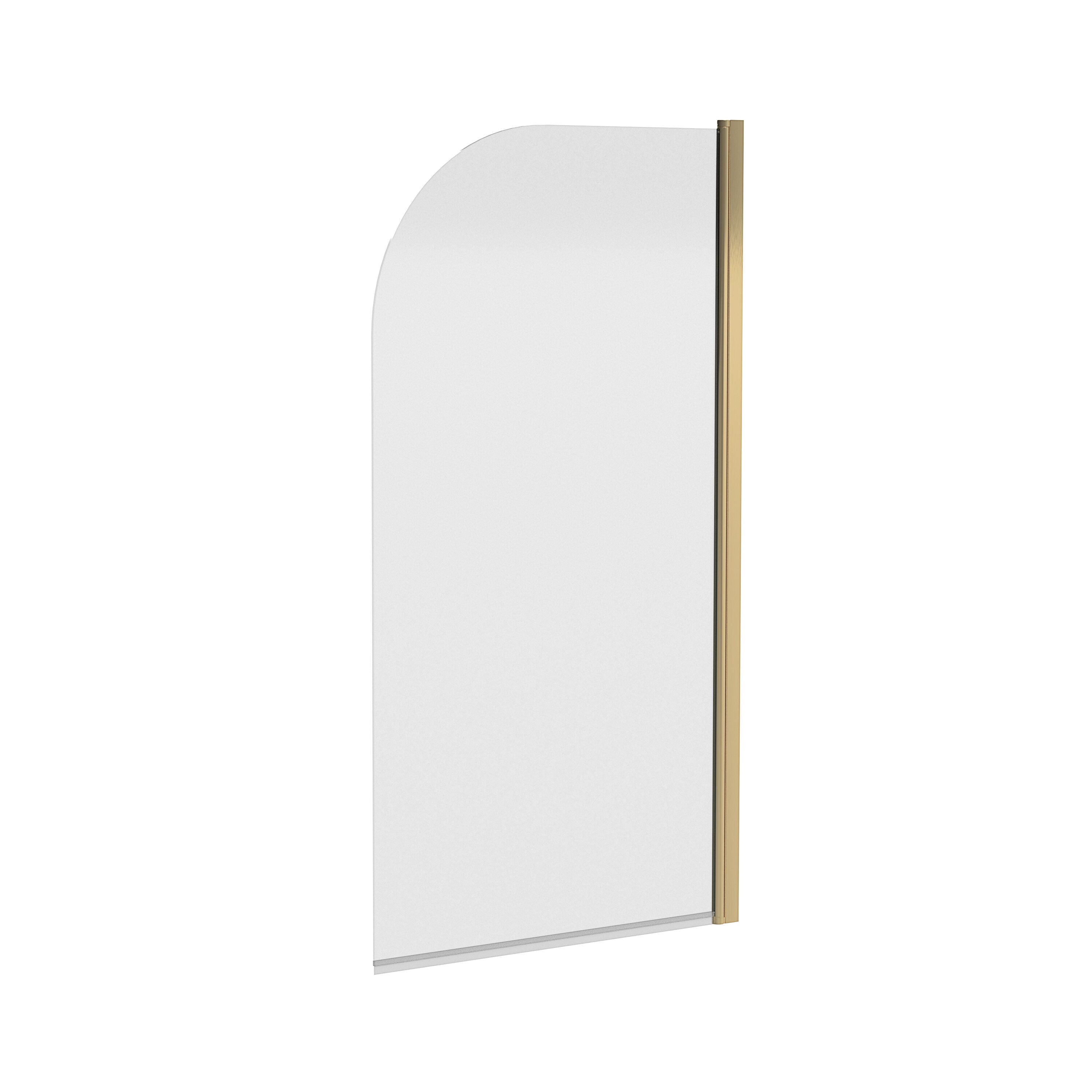 Pacific 800mm Brushed Brass Bath Screen
