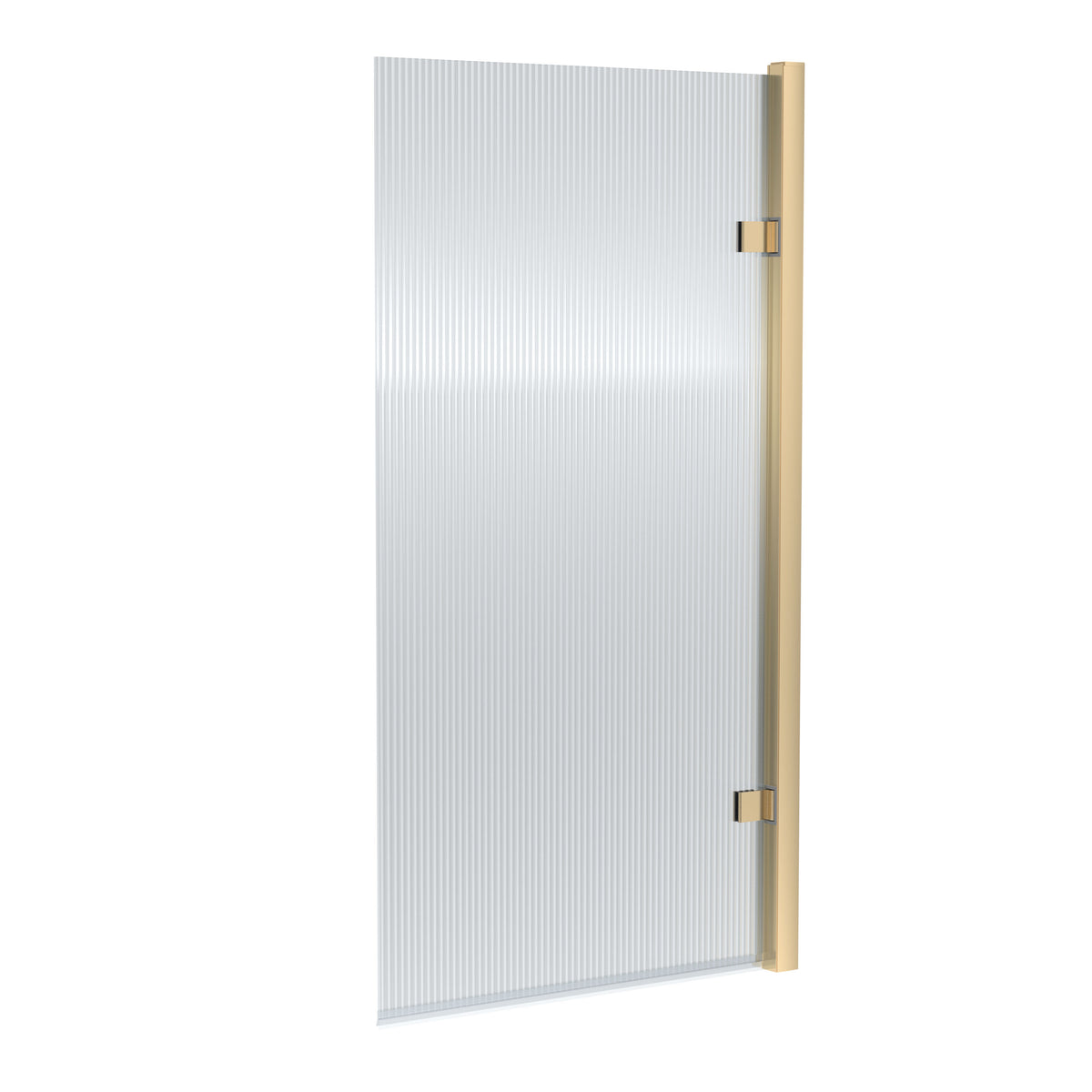 Nuie 800mm Fluted Hinged Bath Screen