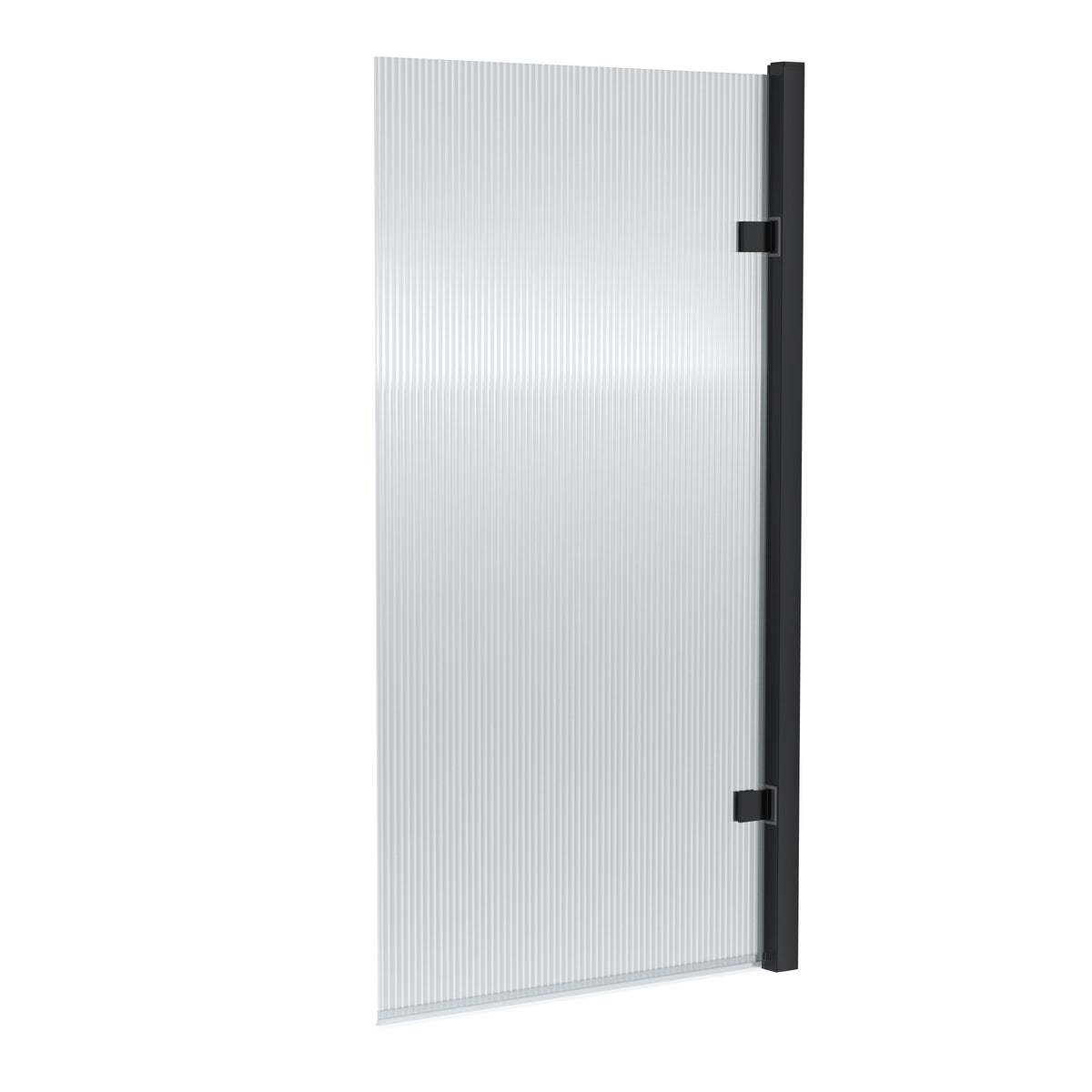 Nuie 800mm Fluted Hinged Bath Screen