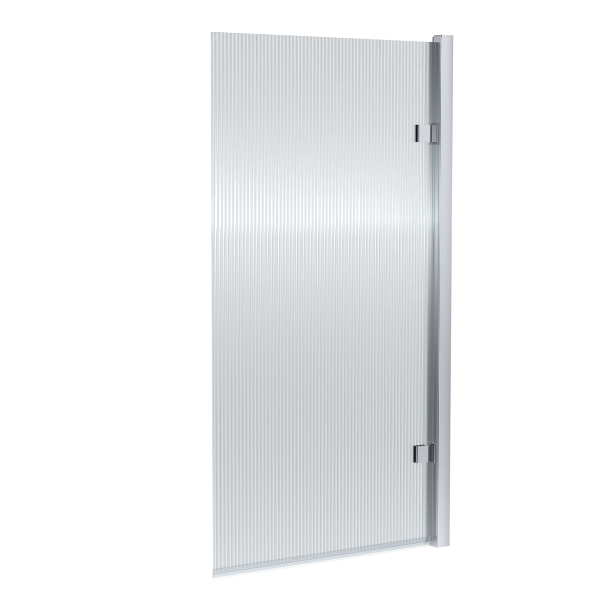 Nuie 800mm Fluted Hinged Bath Screen