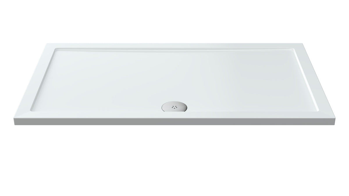Nuie 1400 x 800mm Slimline Rectangular Shower Tray