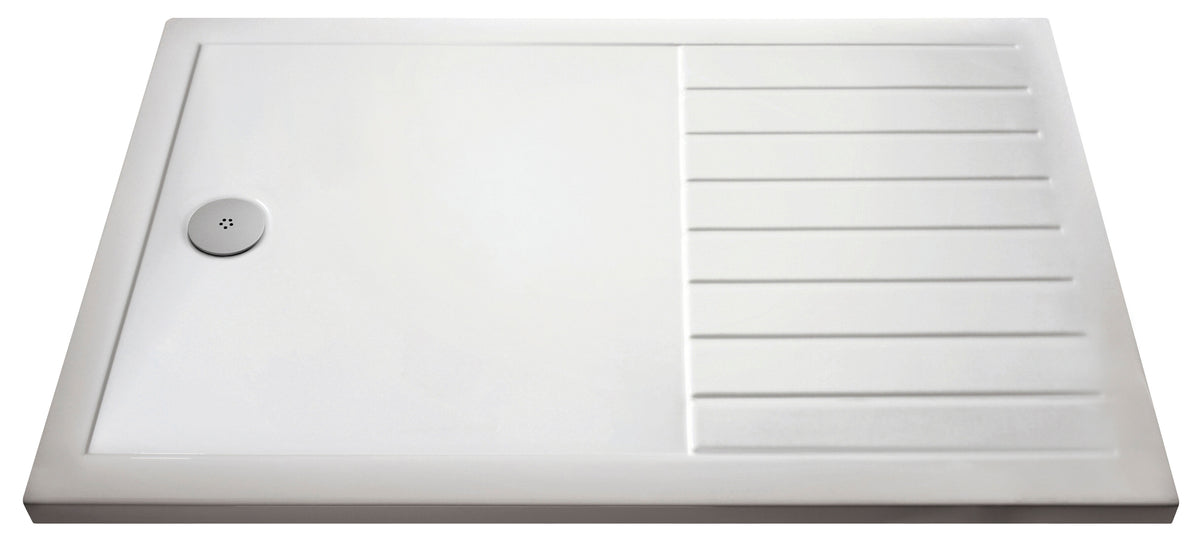 Nuie 1400 x 800mm Slimline Rectangular Walk In Shower Tray