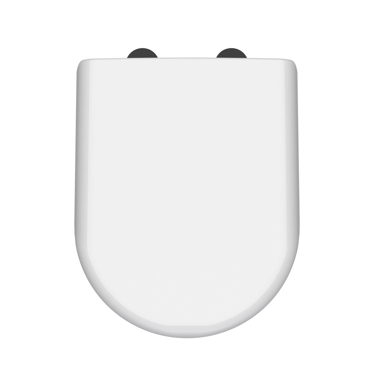 Hudson Reed D-Shaped Soft Close Toilet Seat With Top Fix Hinge