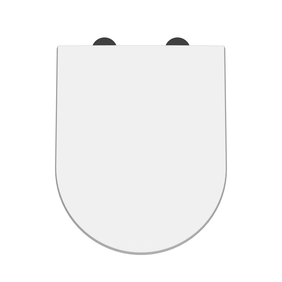Hudson Reed D-Shaped Soft Close Toilet Seat With Top Fix Hinge