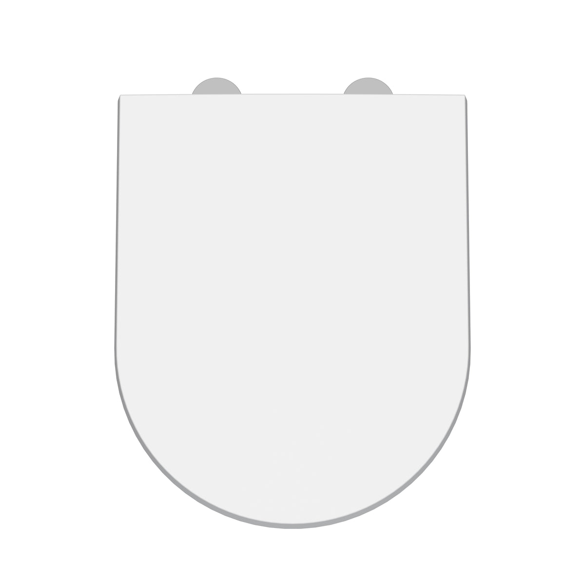 Nuie Gloss D-Shaped Soft Close Toilet Seat With Quick Release Hinge