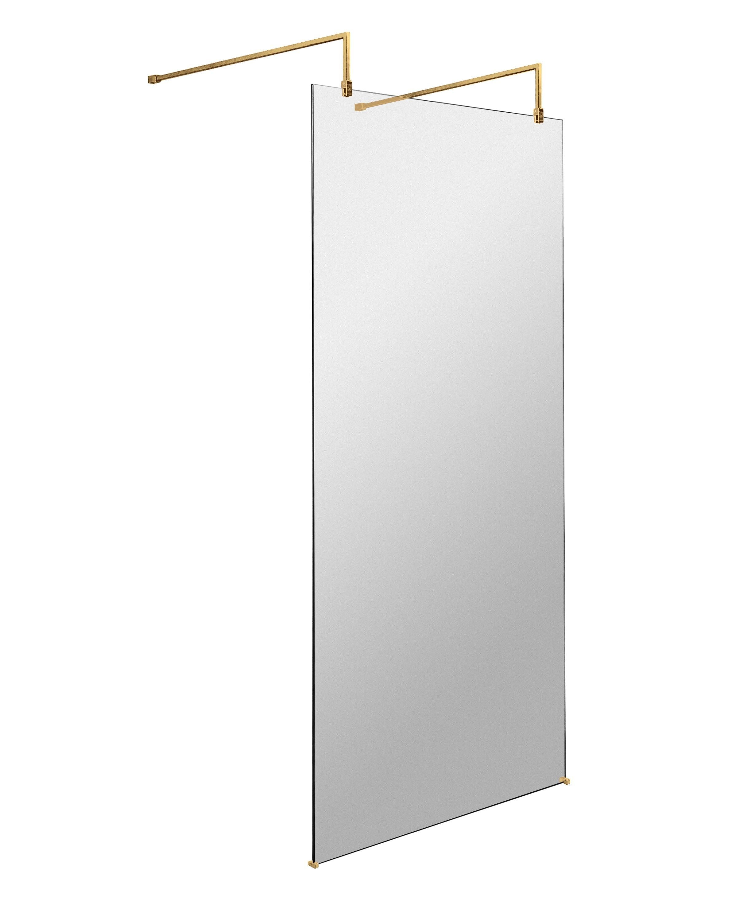 nuie 1000mm Brushed Brass Wetroom Panel