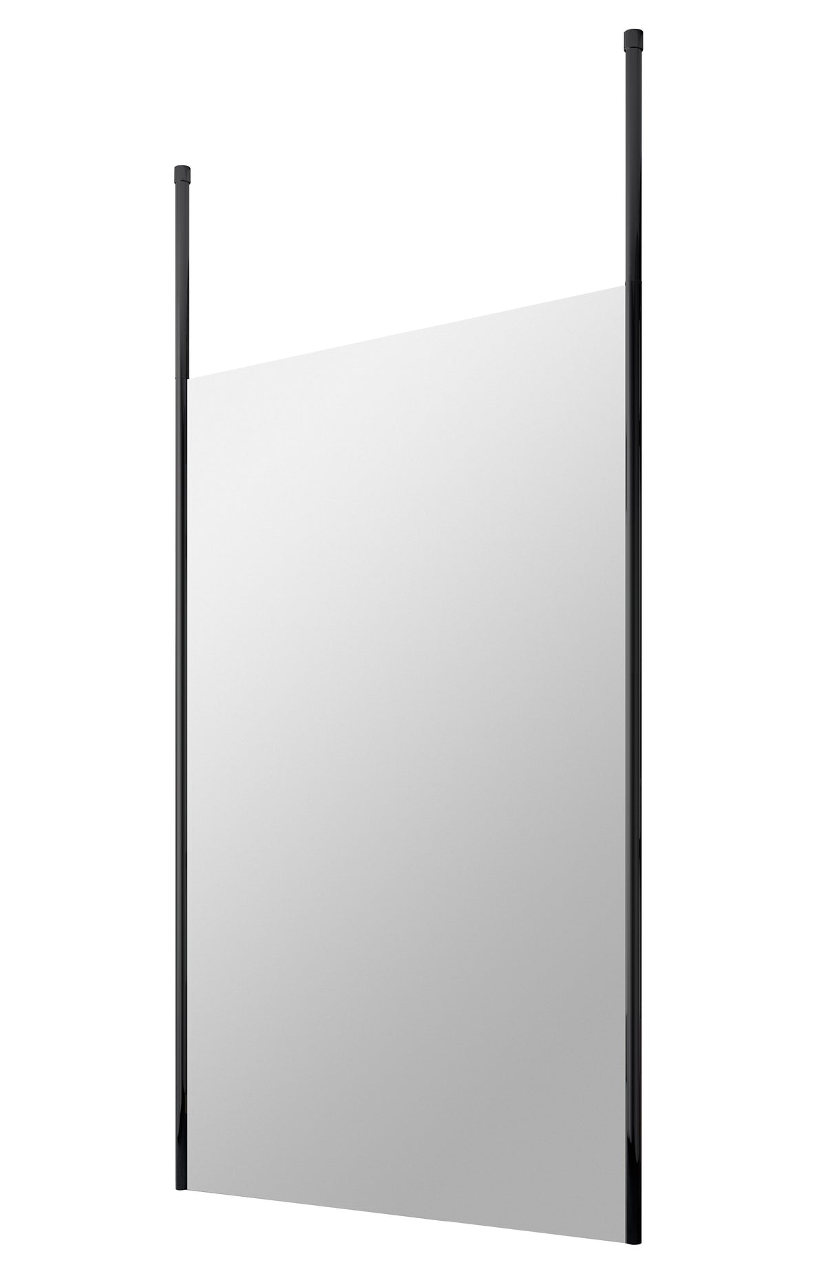 Nuie 1200mm Wetroom Panel 8mm Glass With Ceiling Poles