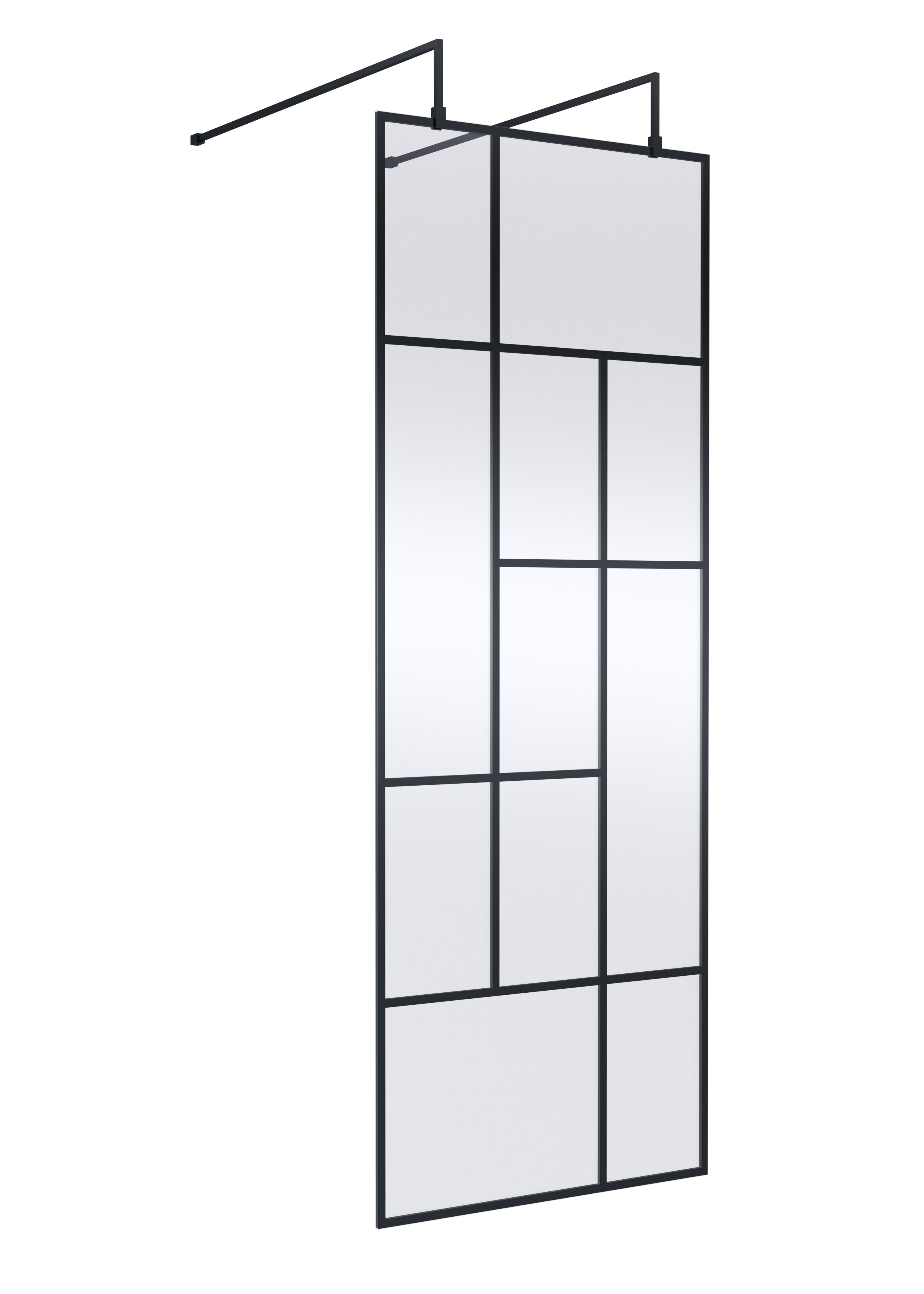 Nuie 760mm Abstract Frame Wetroom Screen
