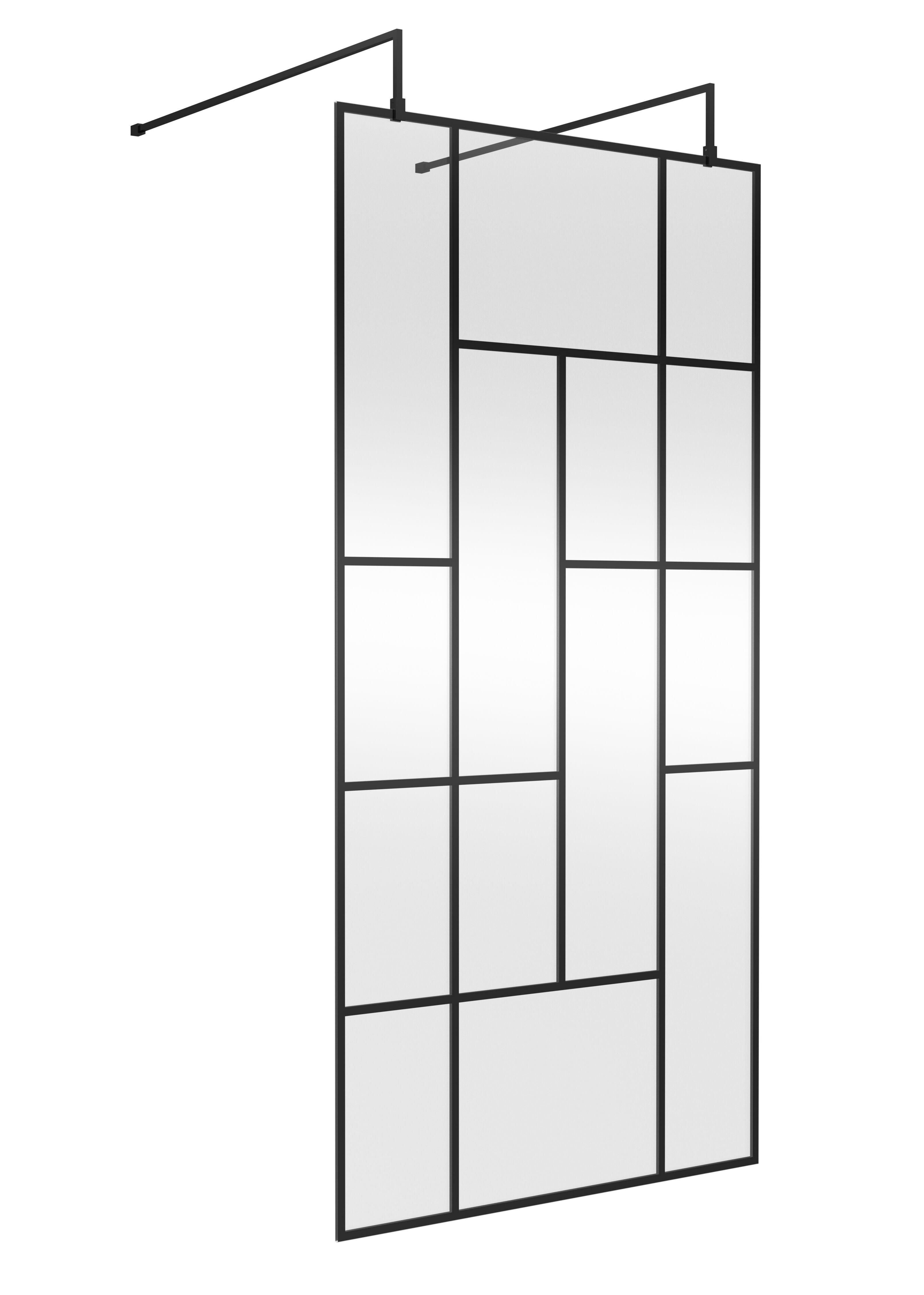 Nuie 1000mm Abstract Frame Wetroom Screen